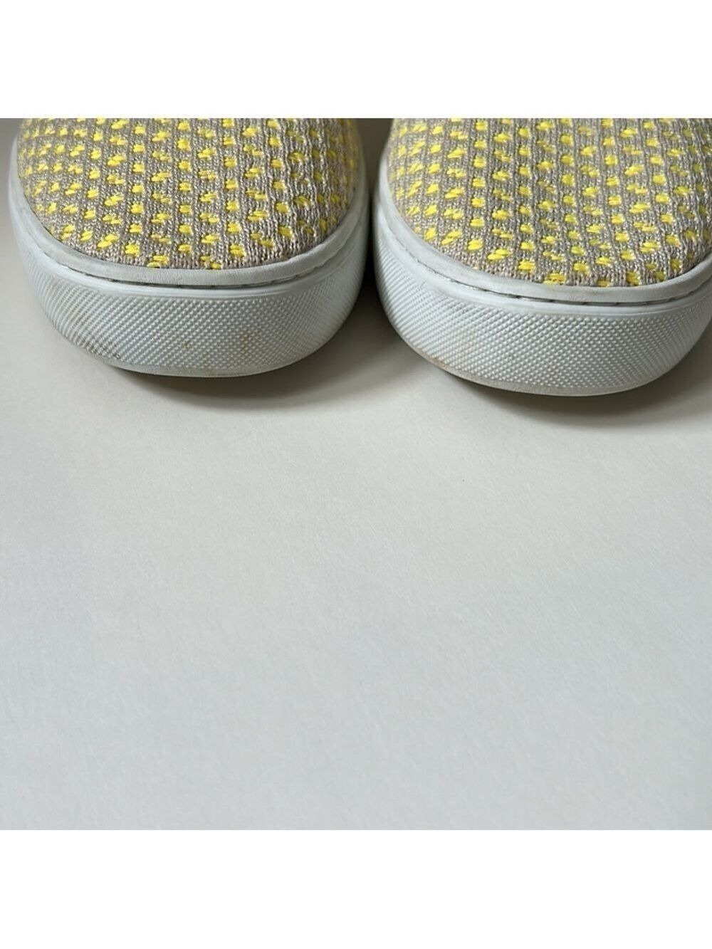 Rothy’s Women’s Lemon Yellow Honeycomb Slip On Sneakers - Picture 3 of 12